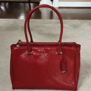 Red Patent Leather Kate Spade handbag